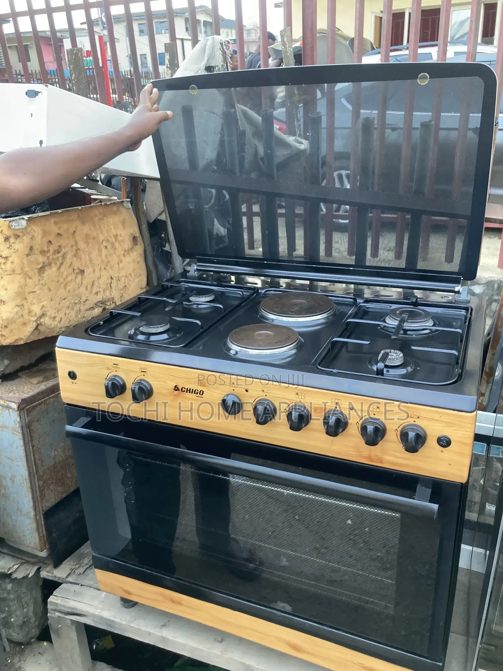6 Burner Formica Gas Cooker With Wide Oven and Grill