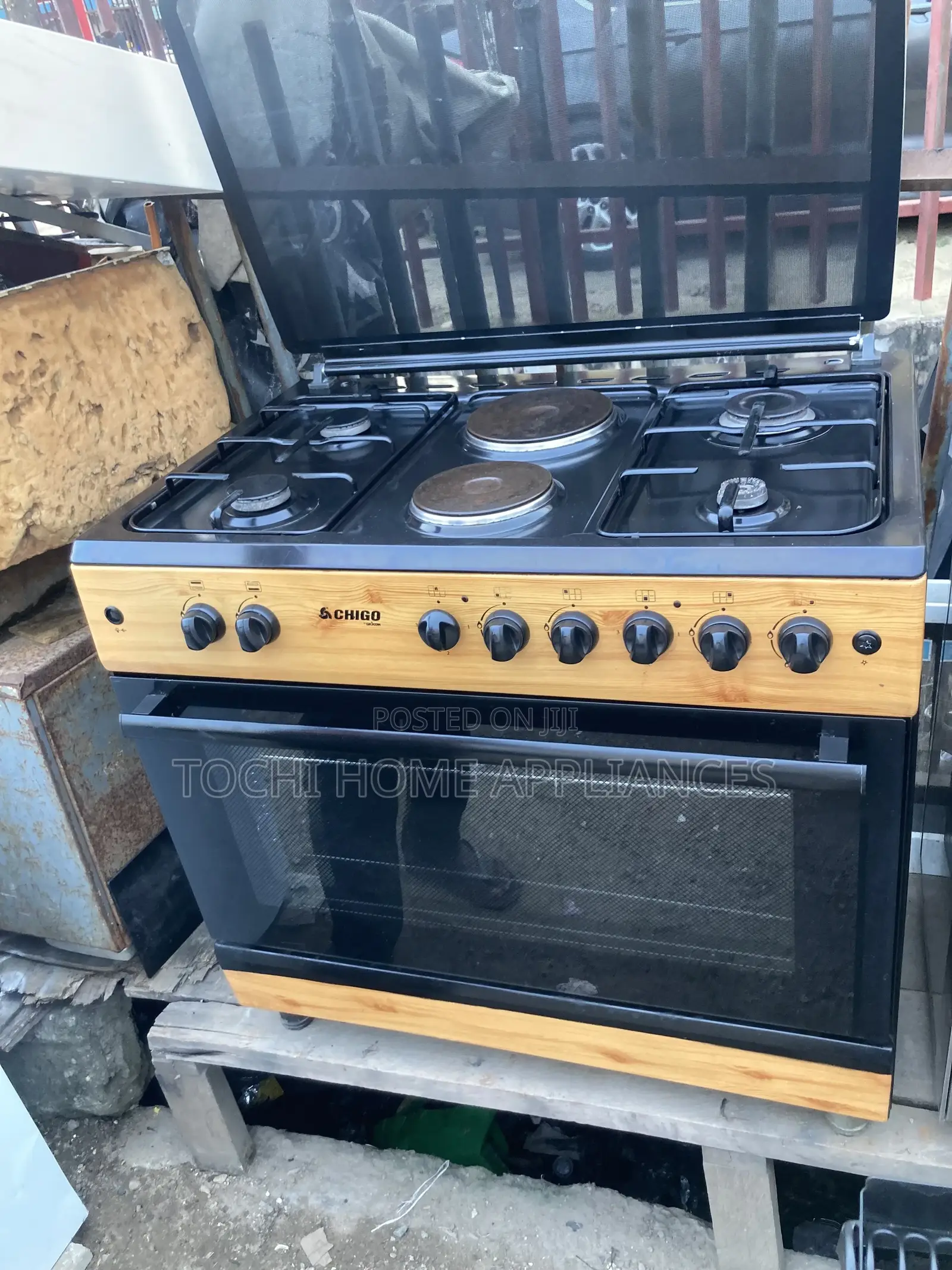 6 Burner Formica Gas Cooker With Wide Oven and Grill