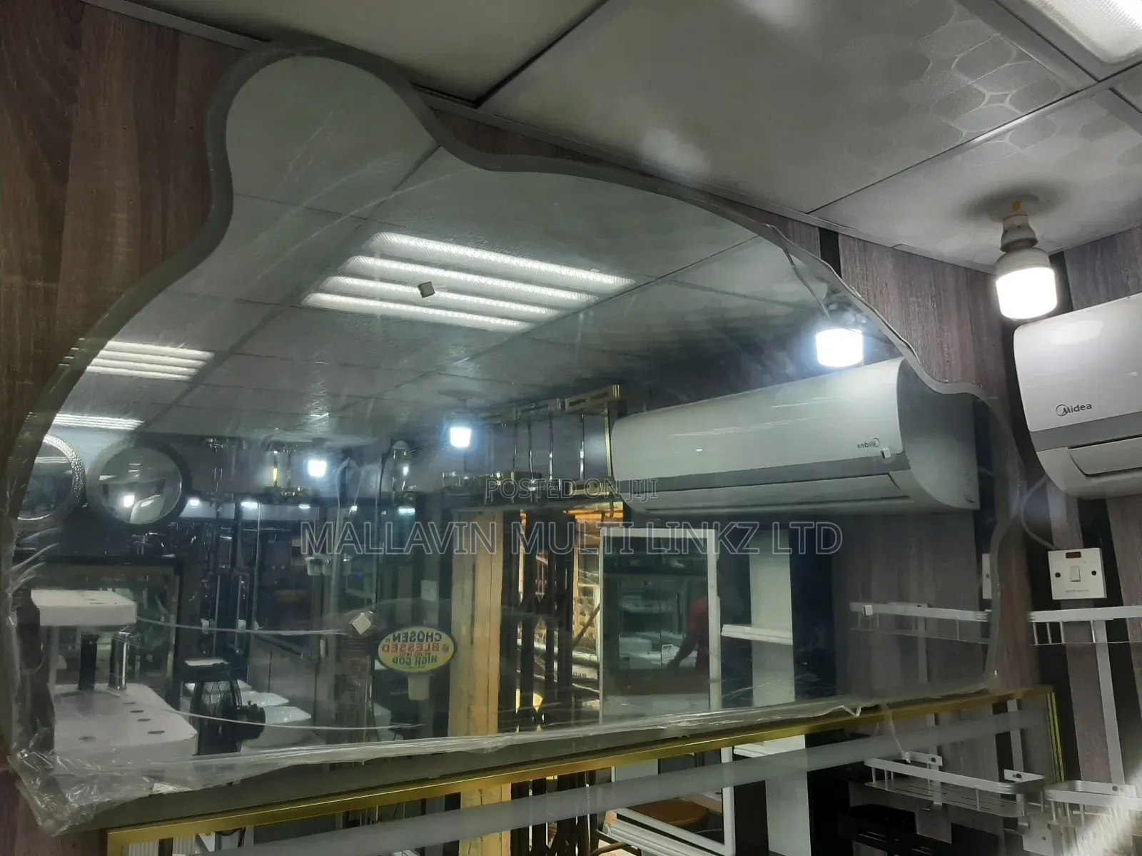 Salon Long Led Light Display Mirrors