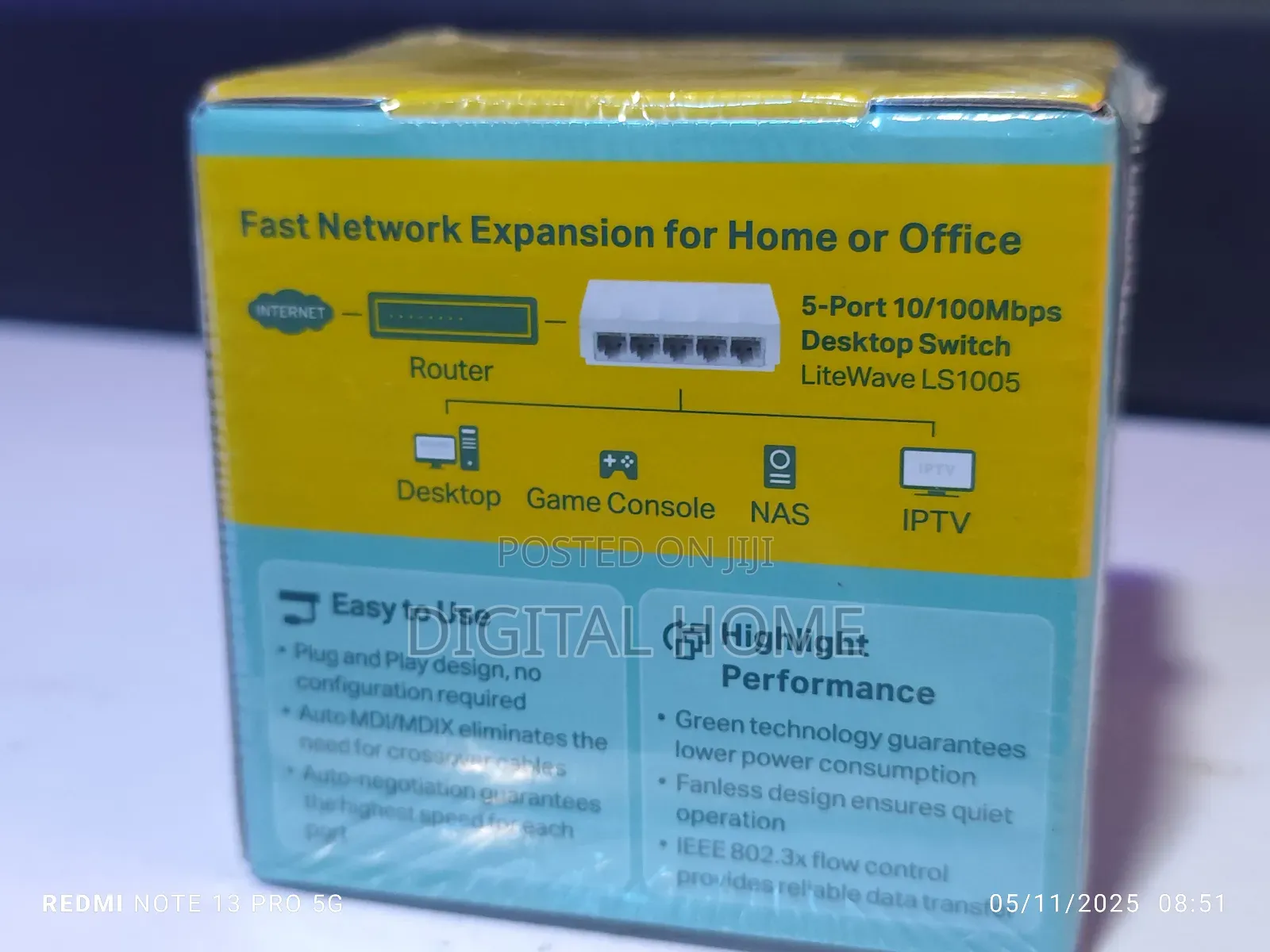Tplink 5 Port Switch 10/100mbps
