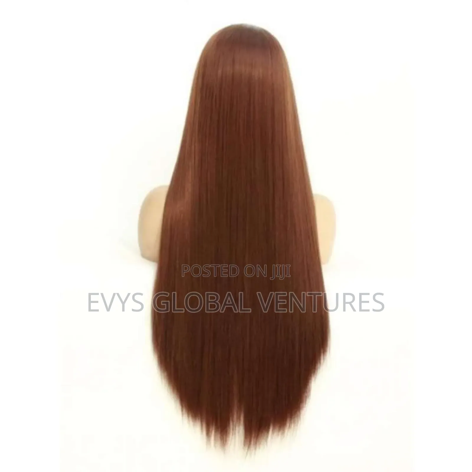 28" Full Lace Long Wig Human Hair - Brown