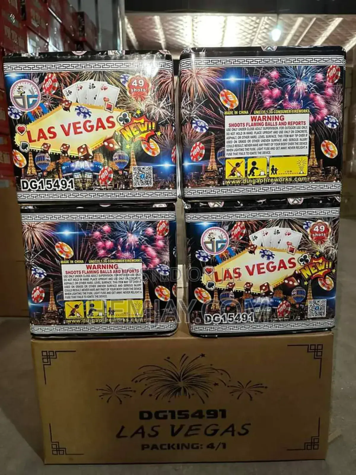 "49 Shot" Fire-Work Knockout Display/ Fire Cracker Banger Display