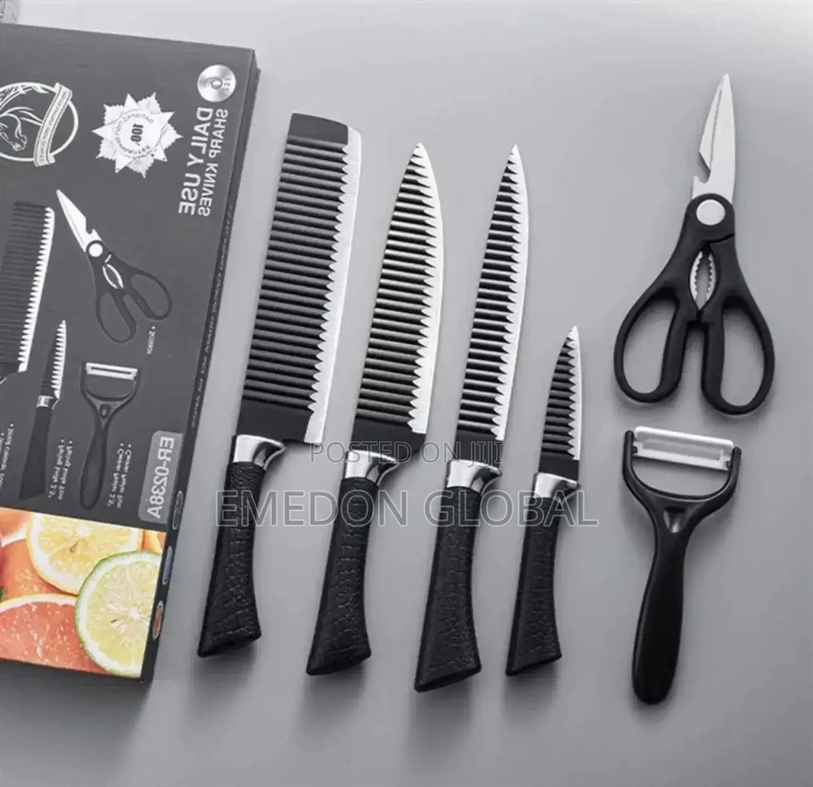 6pcs Wavy Knife Set
