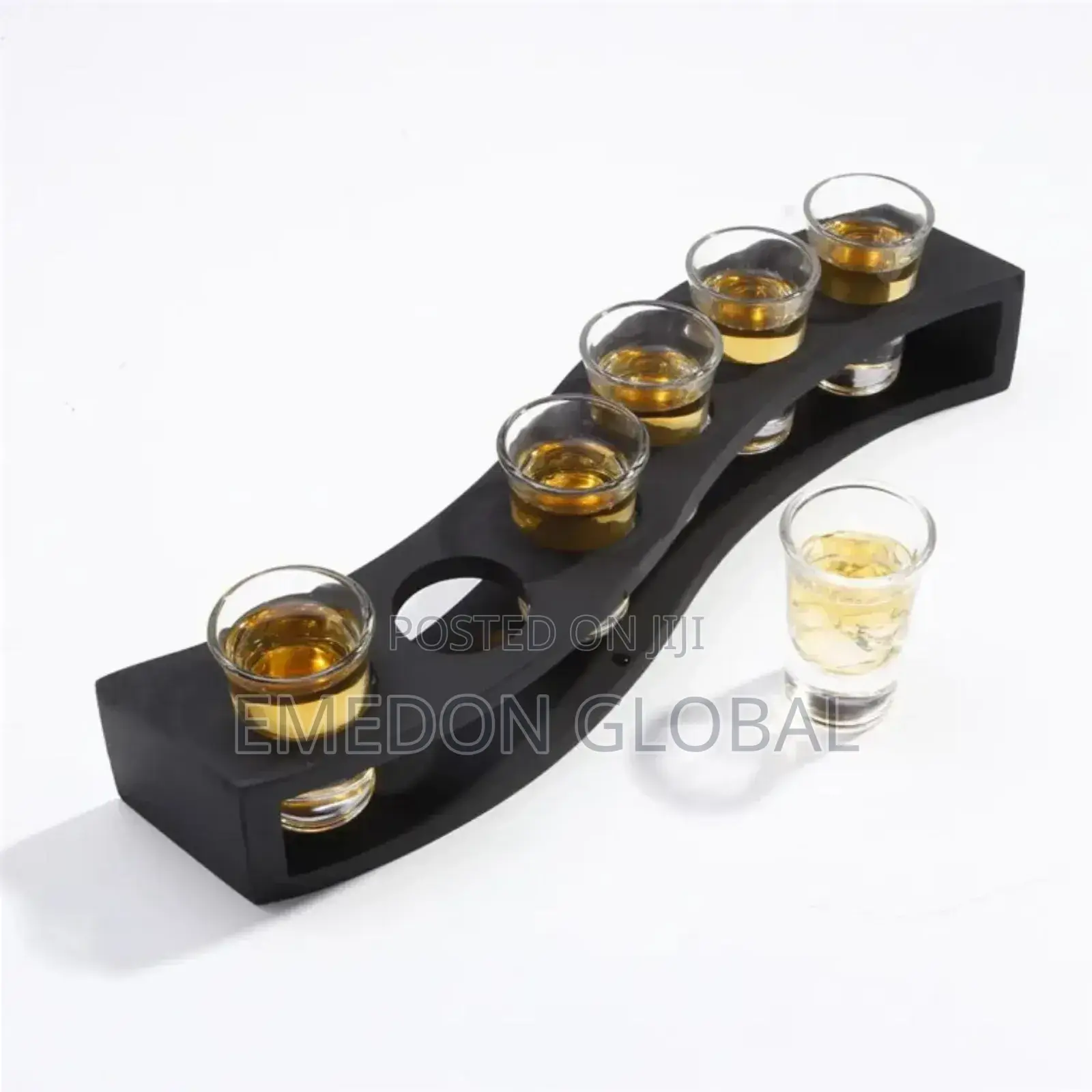 6 Hole Wooden Tequila Rack