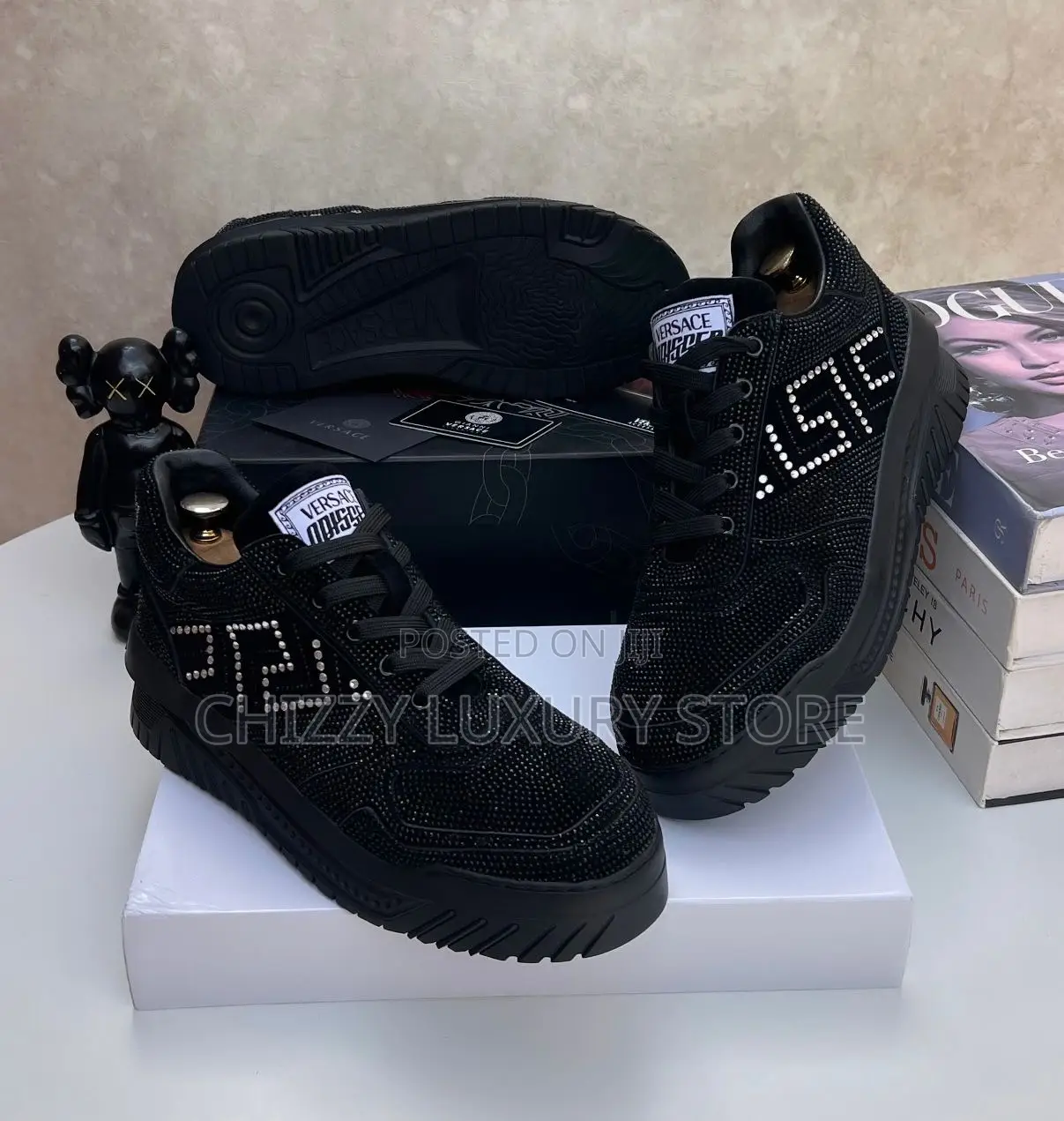 Versace Quality Luxury Men Iced Face Sneakers