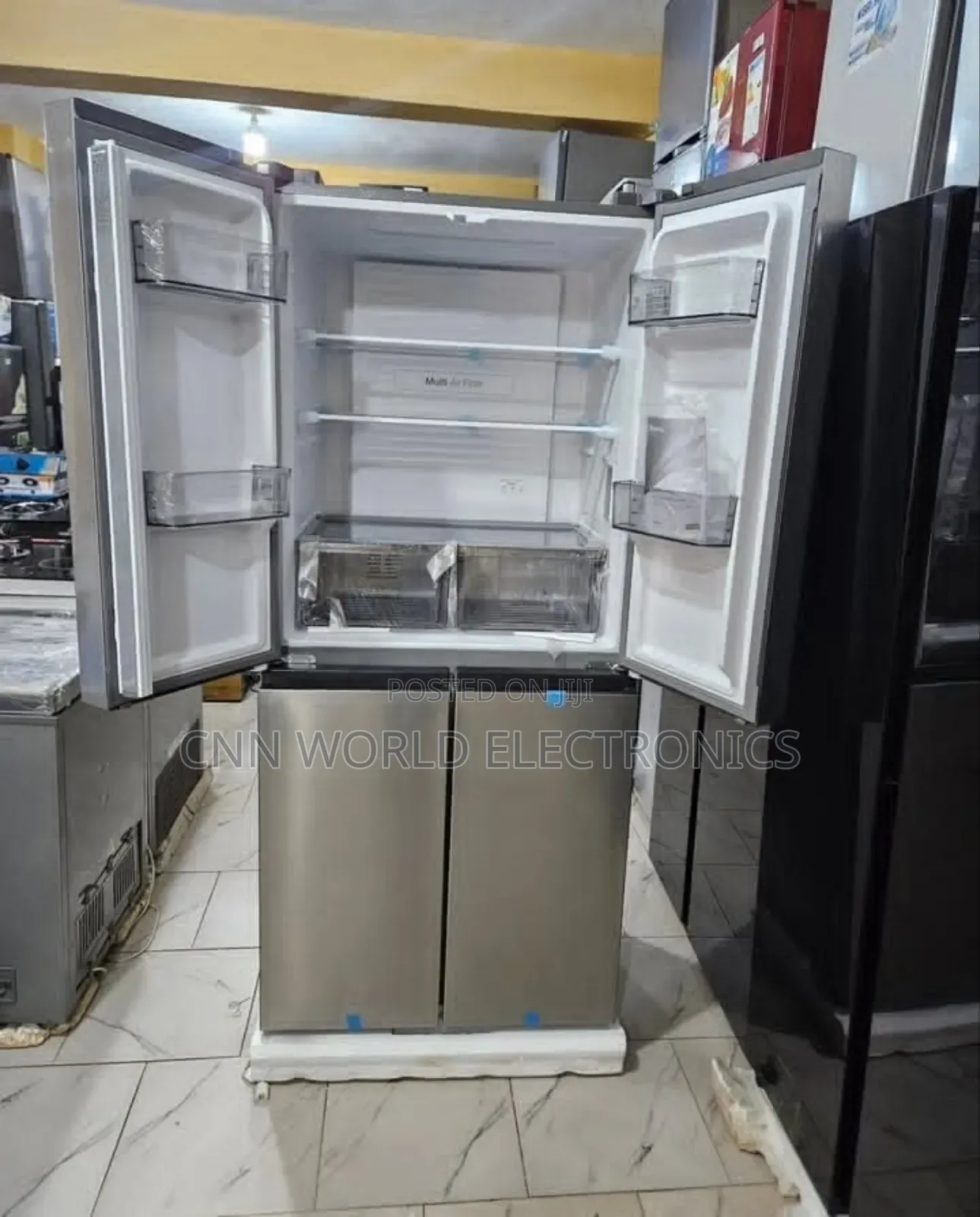 New Hisense 634l Bottom Freezer Four Door Inverter Side By Side Fridge