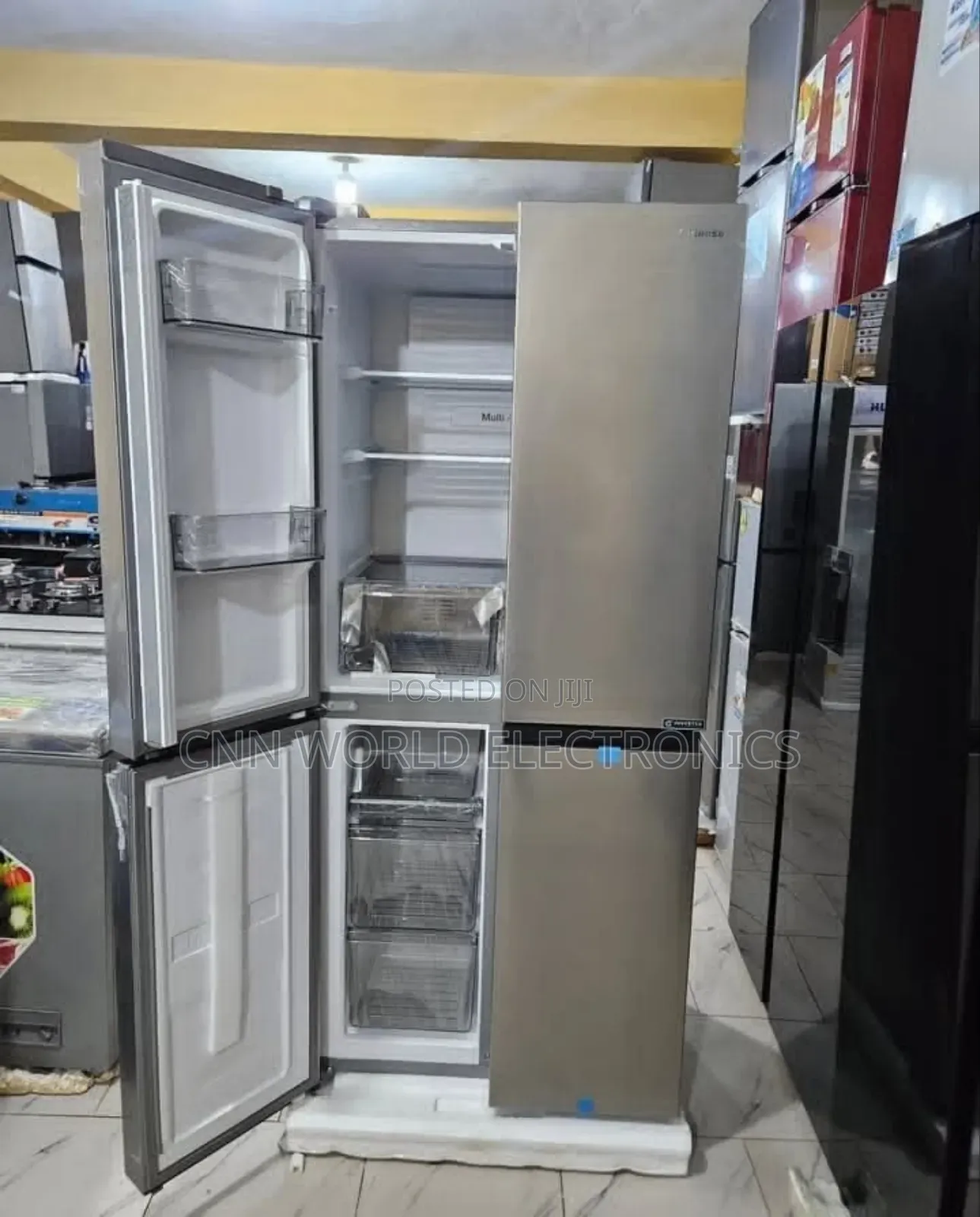 New Hisense 634l Bottom Freezer Four Door Inverter Side By Side Fridge