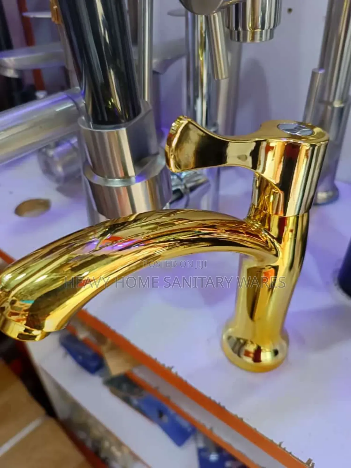 Gold Free Turn Basin Tap