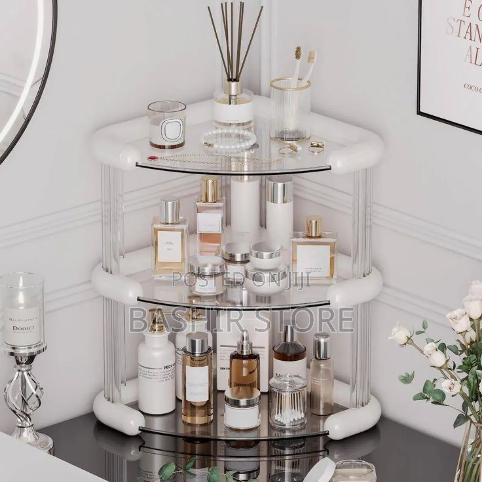 3 Tiers Corner Storage Organizer for Bathroom Kitchen Office