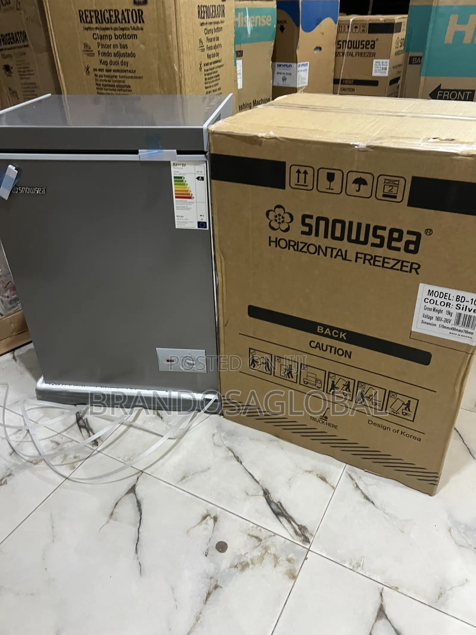 High Quality Snowsea 70l Bd-108 Top Open Chest Deep Freezer