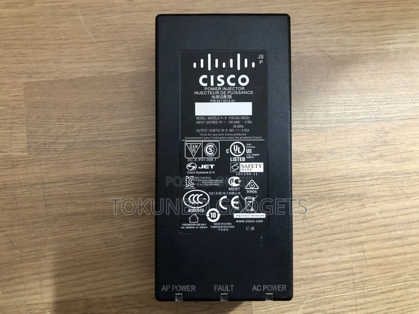 Cisco Poe Injector 56v - 0.55a