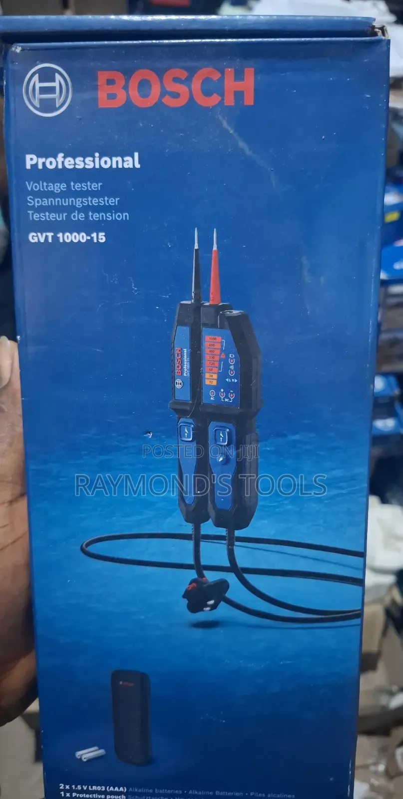 Ac/Dc 1000v Voltage Tester Bosch GVT 1000-15