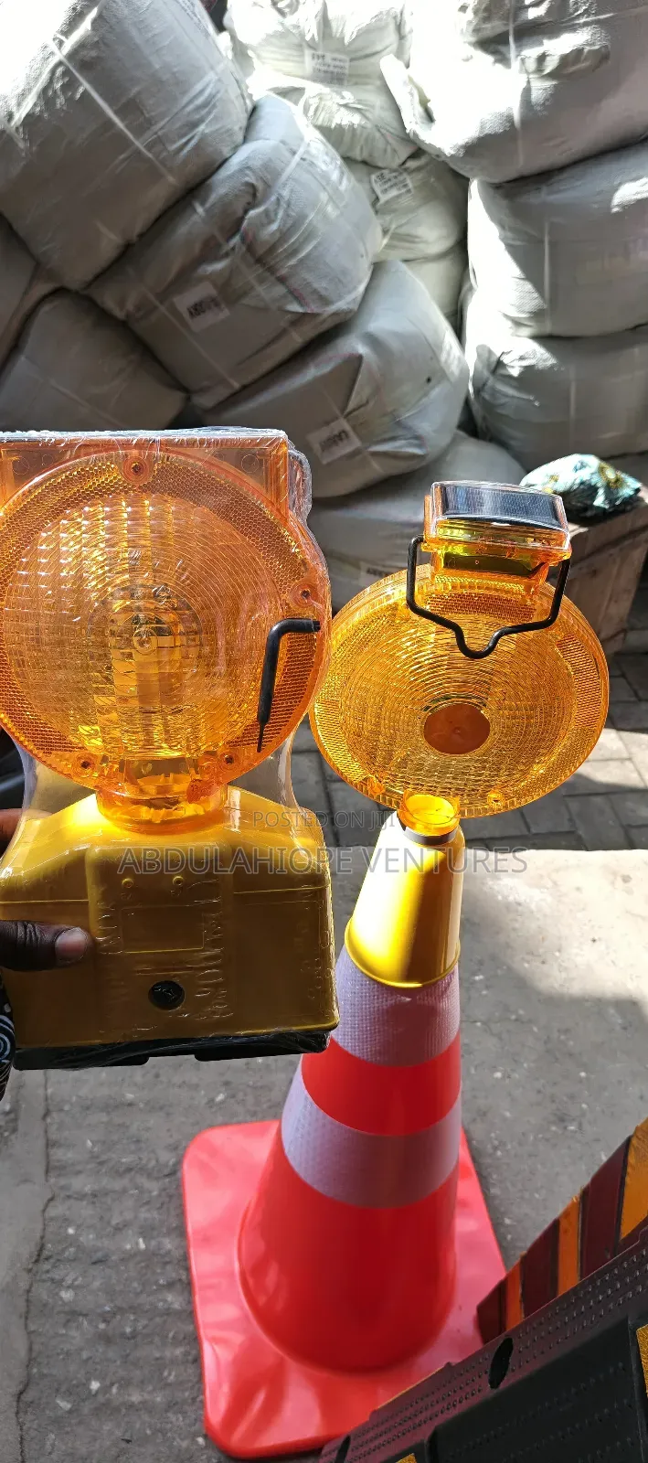 Traffic Cone Solar Light