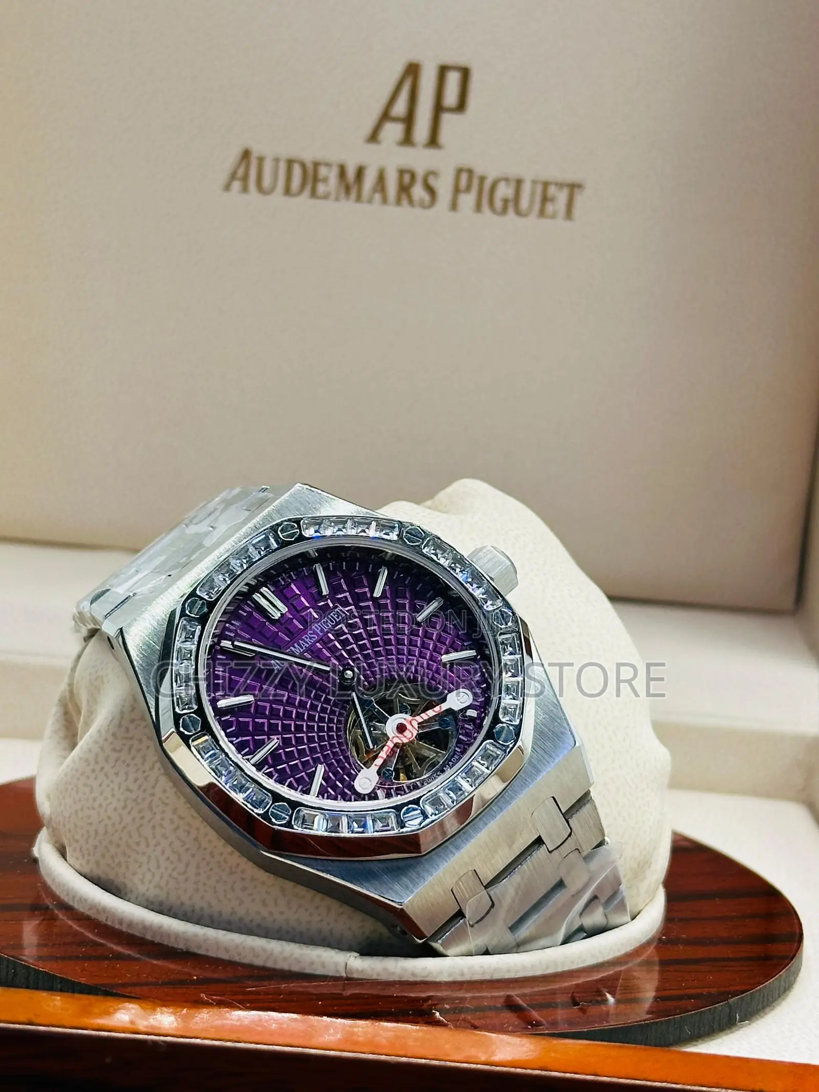 Audemars Piguet Automatic Engine Iced Face Wristwatch