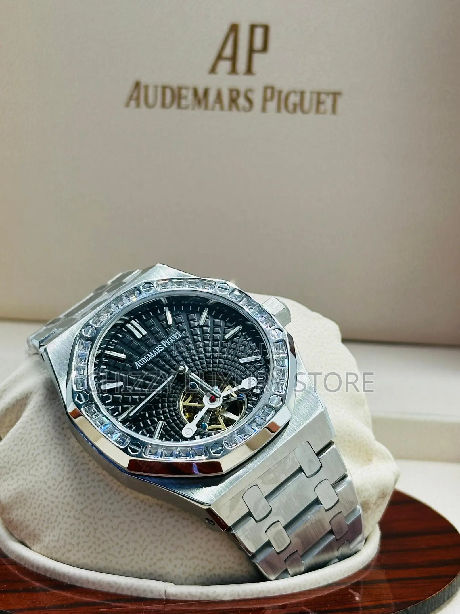 Audemars Piguet Automatic Engine Iced Face Wristwatch