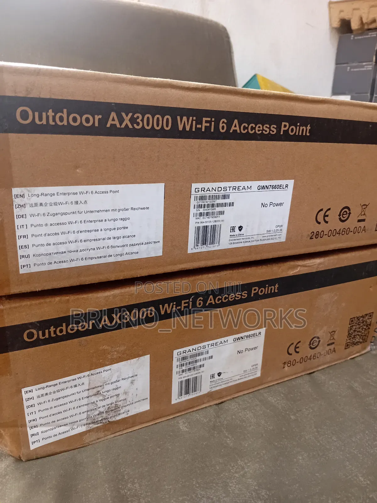 Grandstream Ax3000 || Gwn7660elr || Wifi 6 Outdoor Access Point
