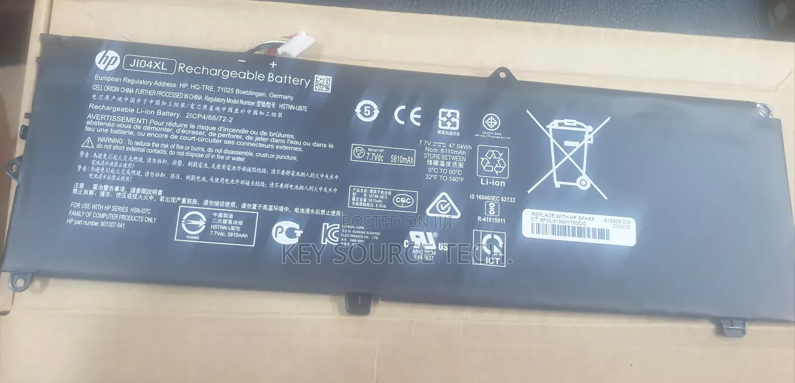 J104xl Battery Elite X2 1012 G2 1lv76ea G2-1lv76ea Series J104xl