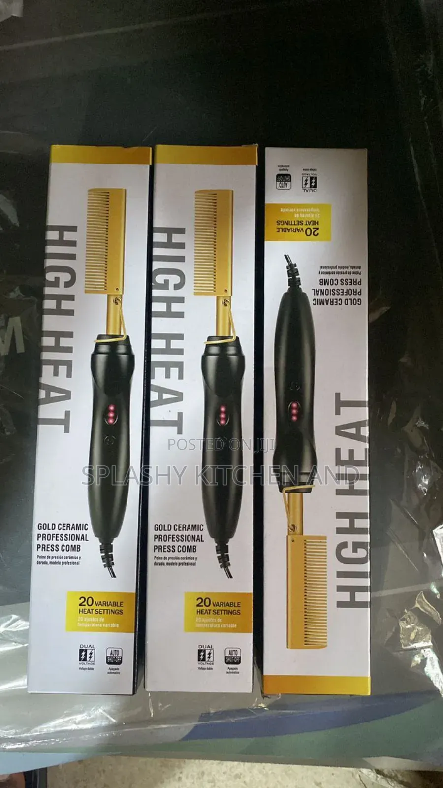 Electric Hot Comb Hair Straightener Comb