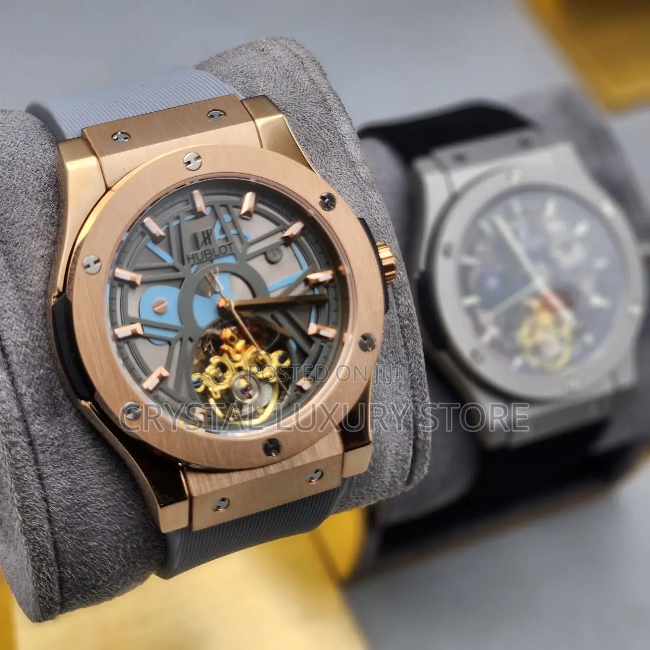 Hublot Quality Luxury Men Genuine Leather Automatic Engine E