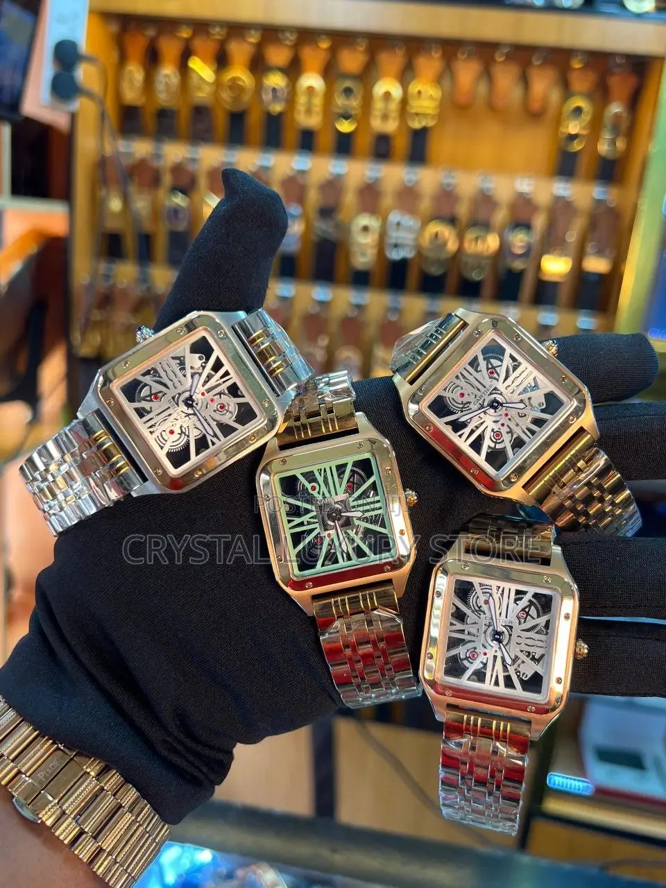 Cartier Quality Luxury Men Chain Strap Wristwatch