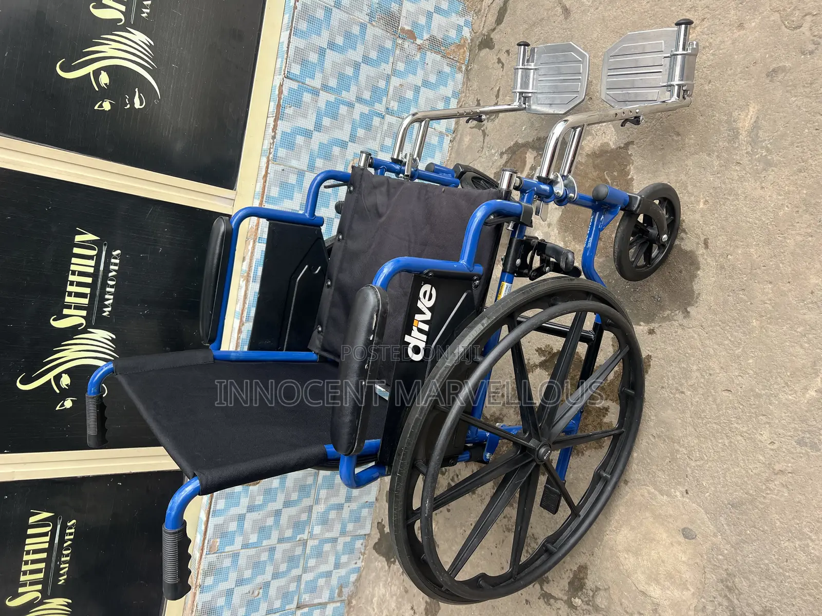 Direct Drive Blue Wheelchair