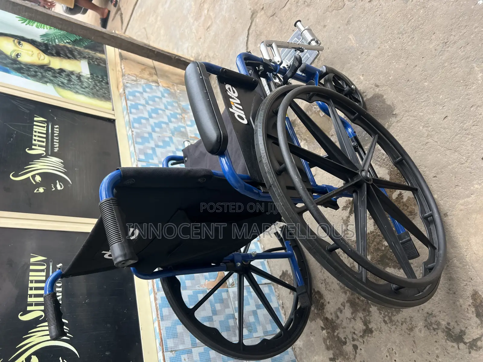 Direct Drive Blue Wheelchair