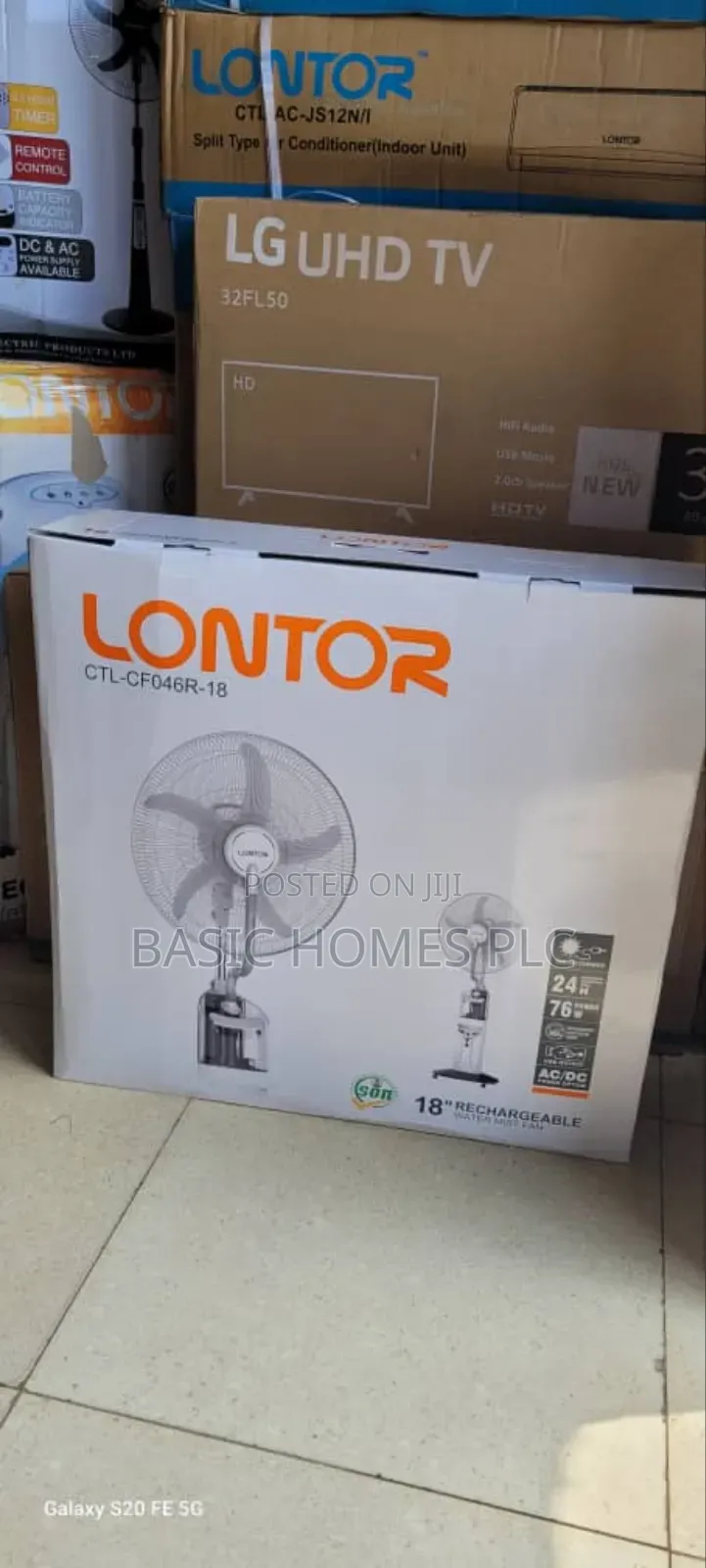 Lontor Rechargeable Water Mist Fan
