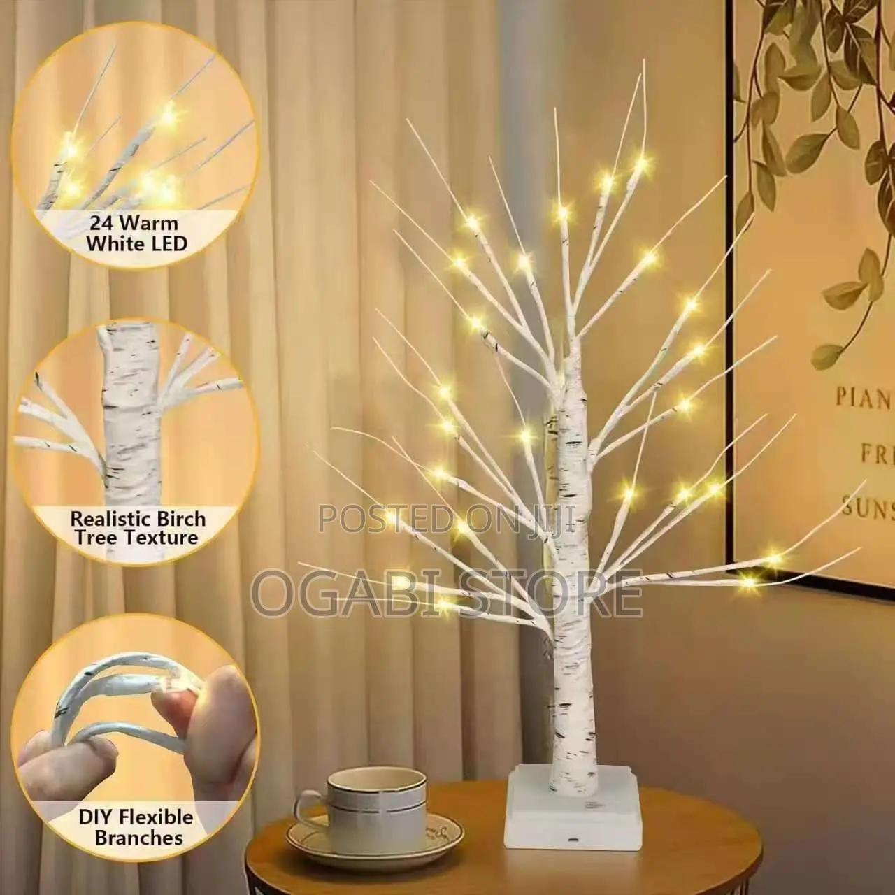 Led Birch Tree Decorative Lamp