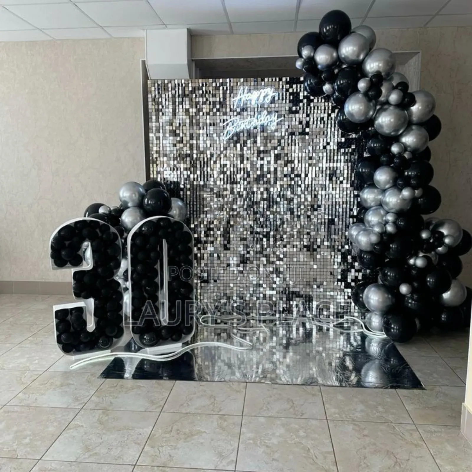 Silver and Black Luxury Decoration
