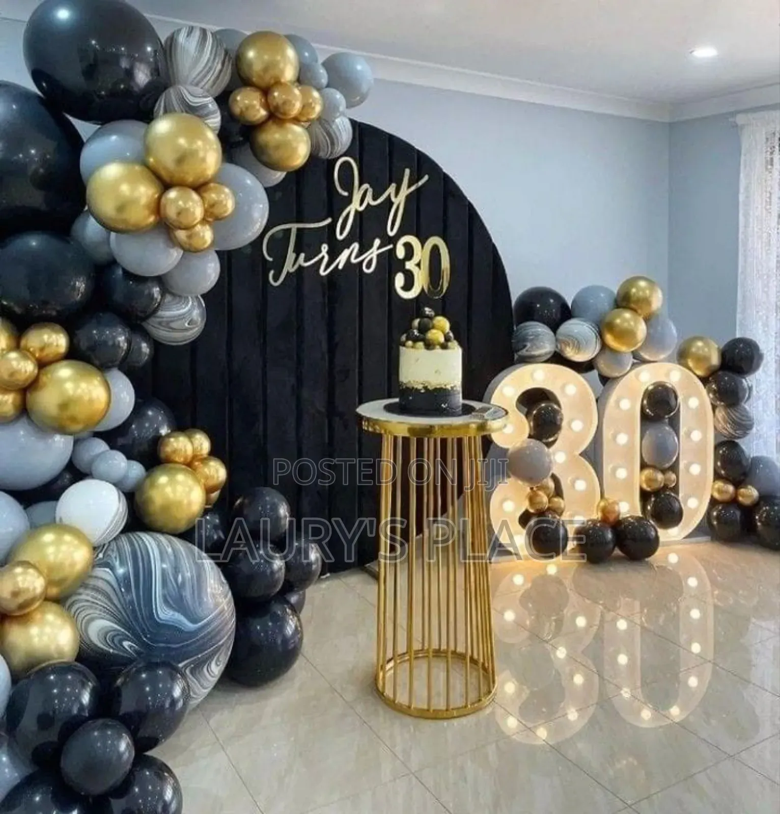Silver and Black Luxury Decoration