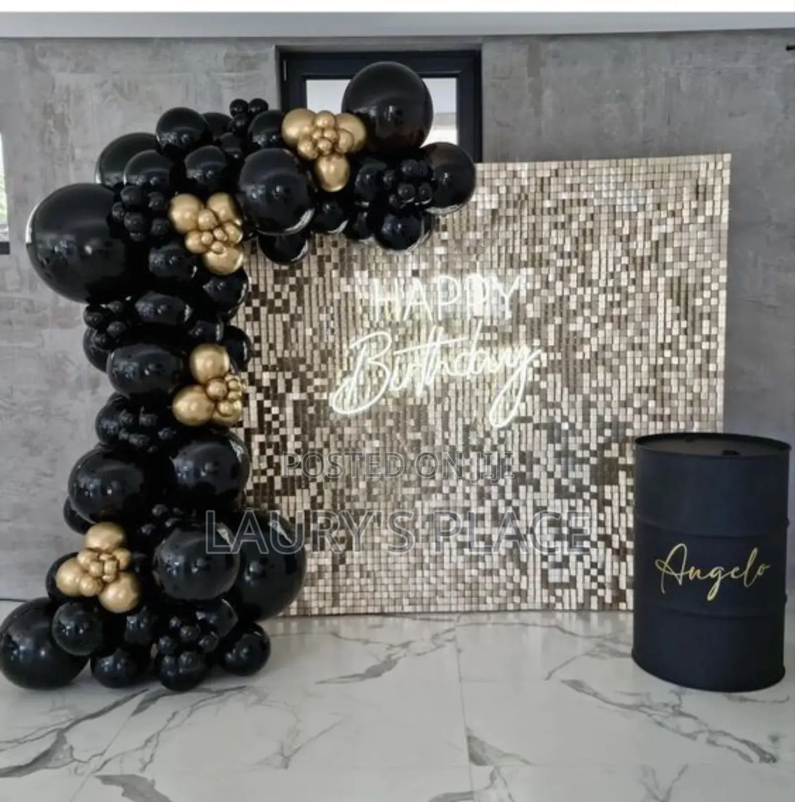 Silver and Black Luxury Decoration