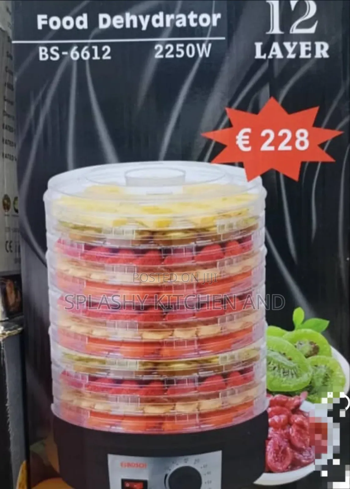 Bosch 12l Tier Food Dehydrator - Food and Vegetable Dryer