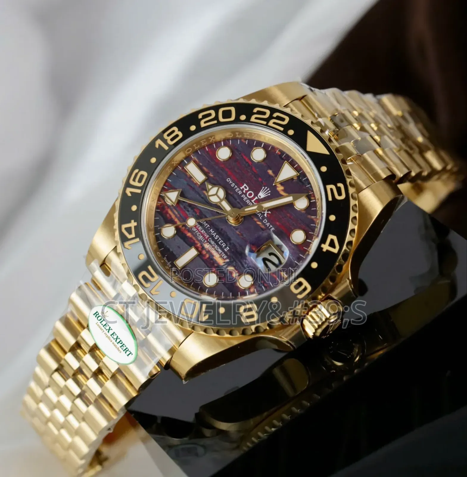 Superclone Rolex Gmt-master Ii 126718grnr Tiger Iron Dial