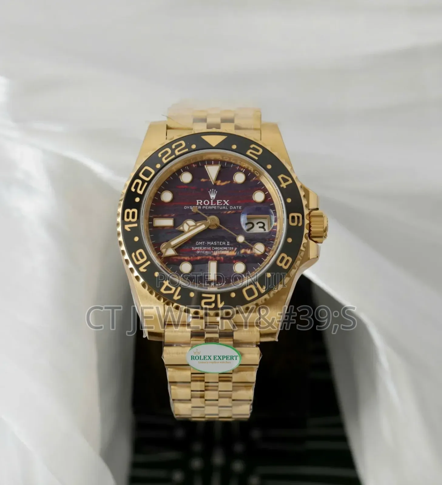 Superclone Rolex Gmt-master Ii 126718grnr Tiger Iron Dial