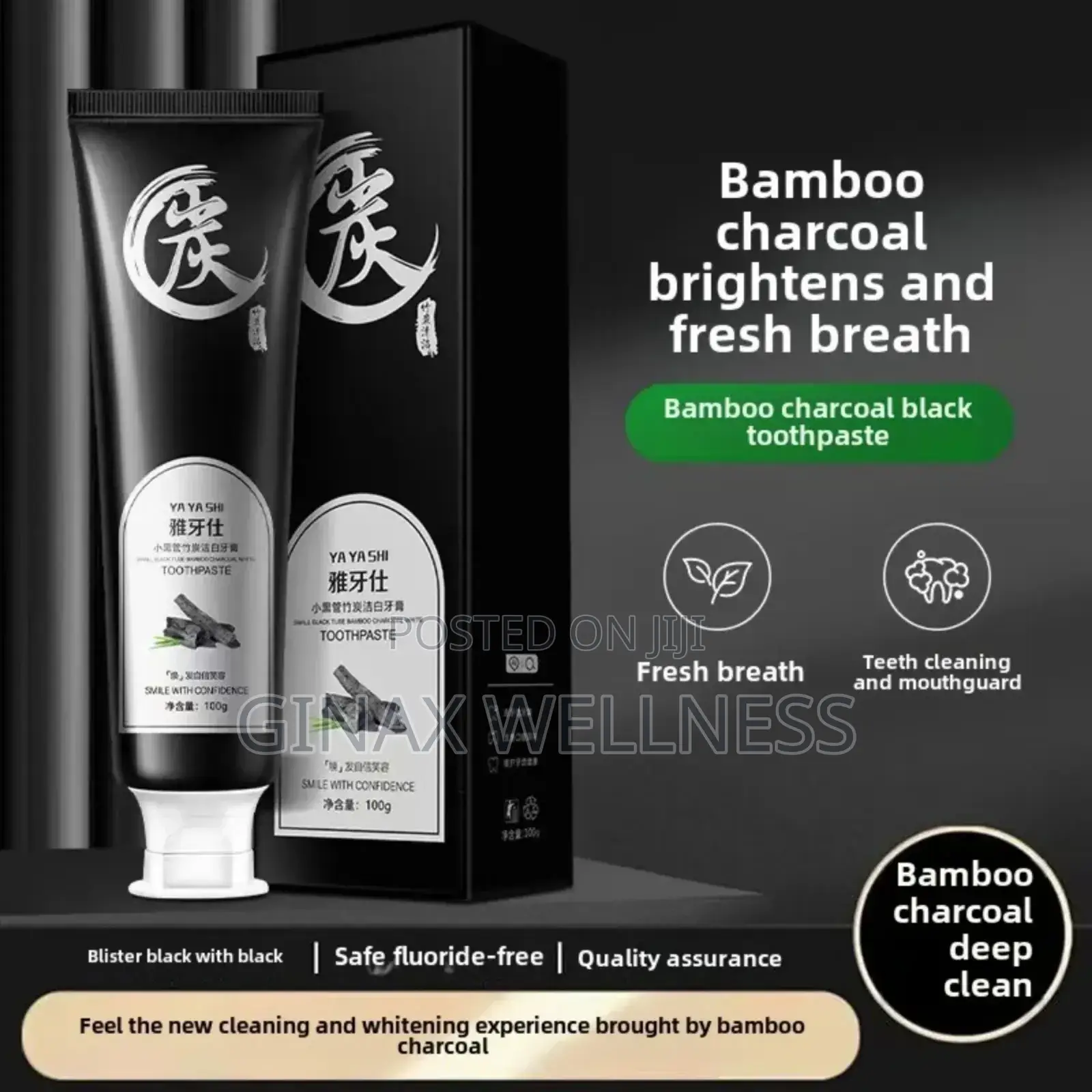 Yayashi Bamboo Charcoal Whitening Toothpaste (100grams)