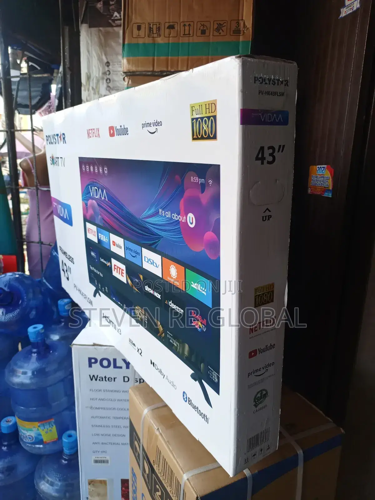 Polystar 43" Smart Vidaa Full Hd Frameless Tv (Pv-Hk43sflsm)