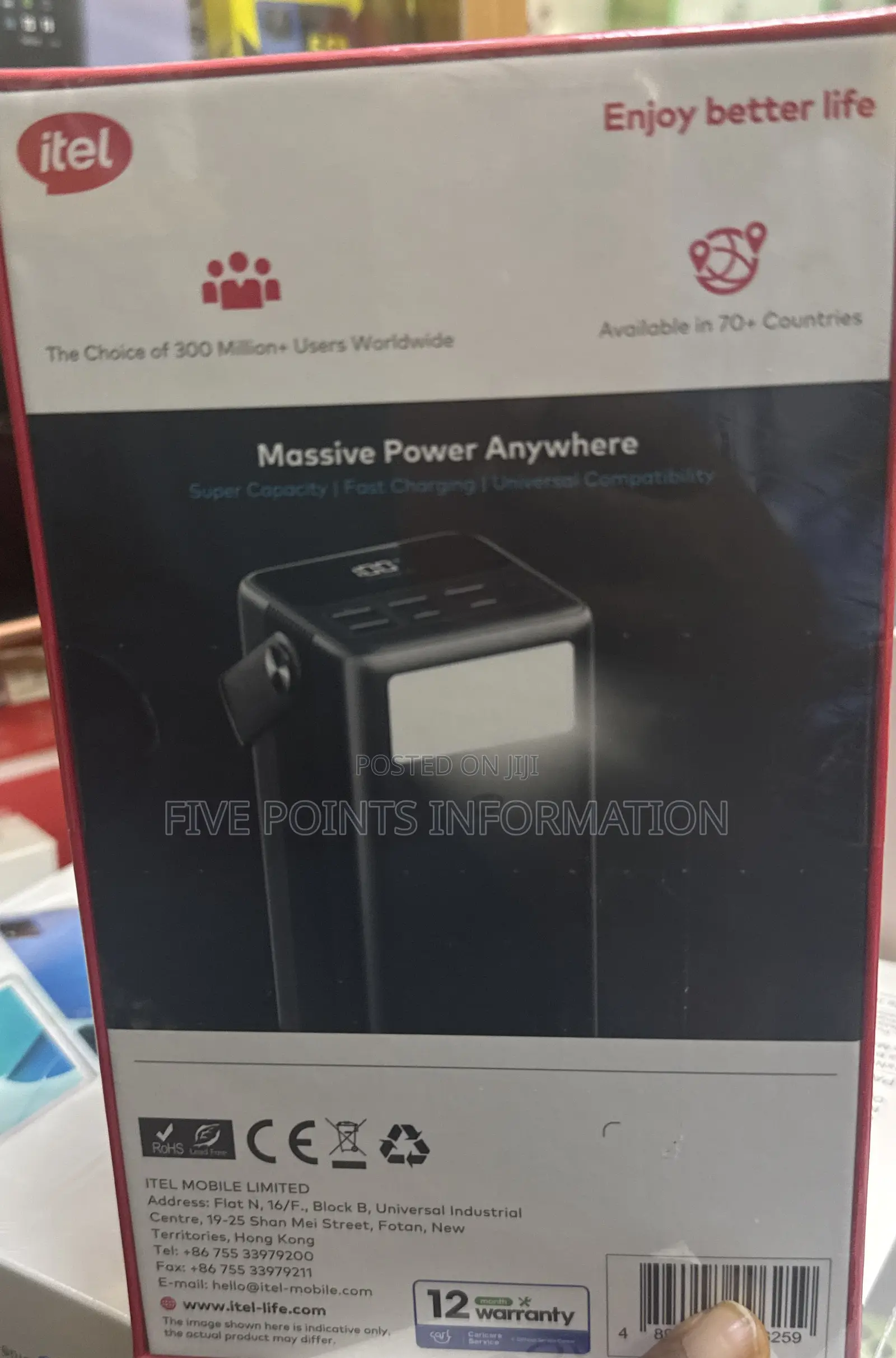 Itel 60000mah 65w Powerbank