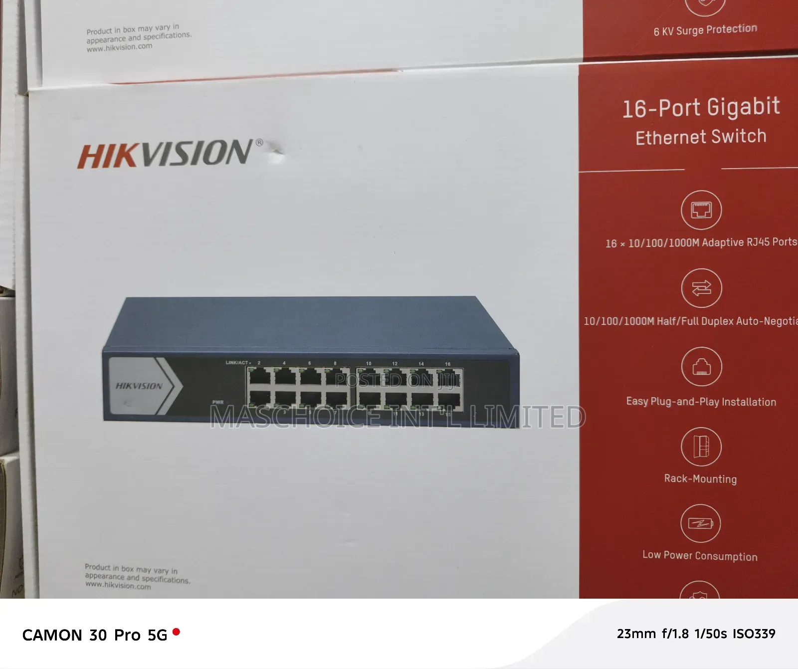 Hikvision 16-port Gigabit Unmanaged Switch