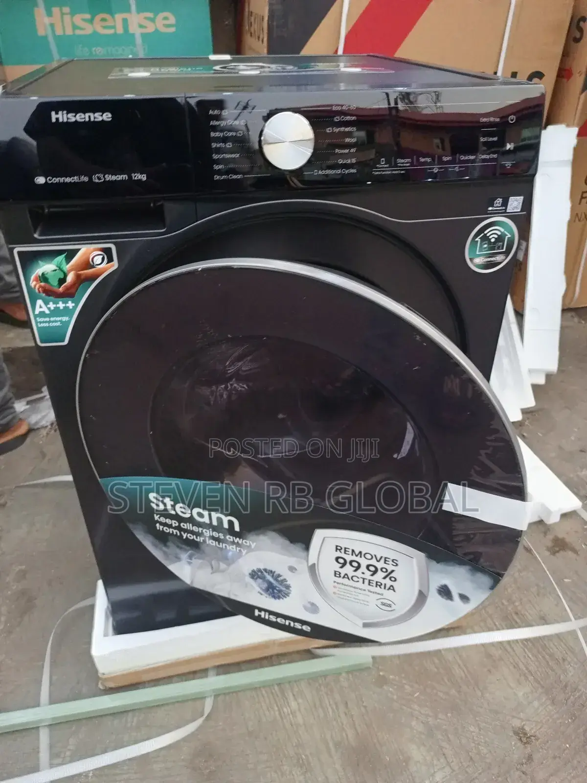 Hisense 12kg Front Load Smart Washing Machine (Model: Wf5s1243bt)