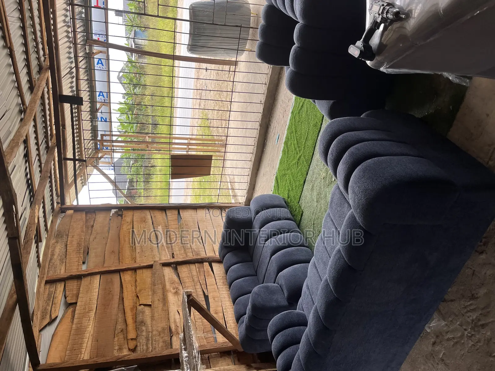 Cozy Blue Towel Fabric