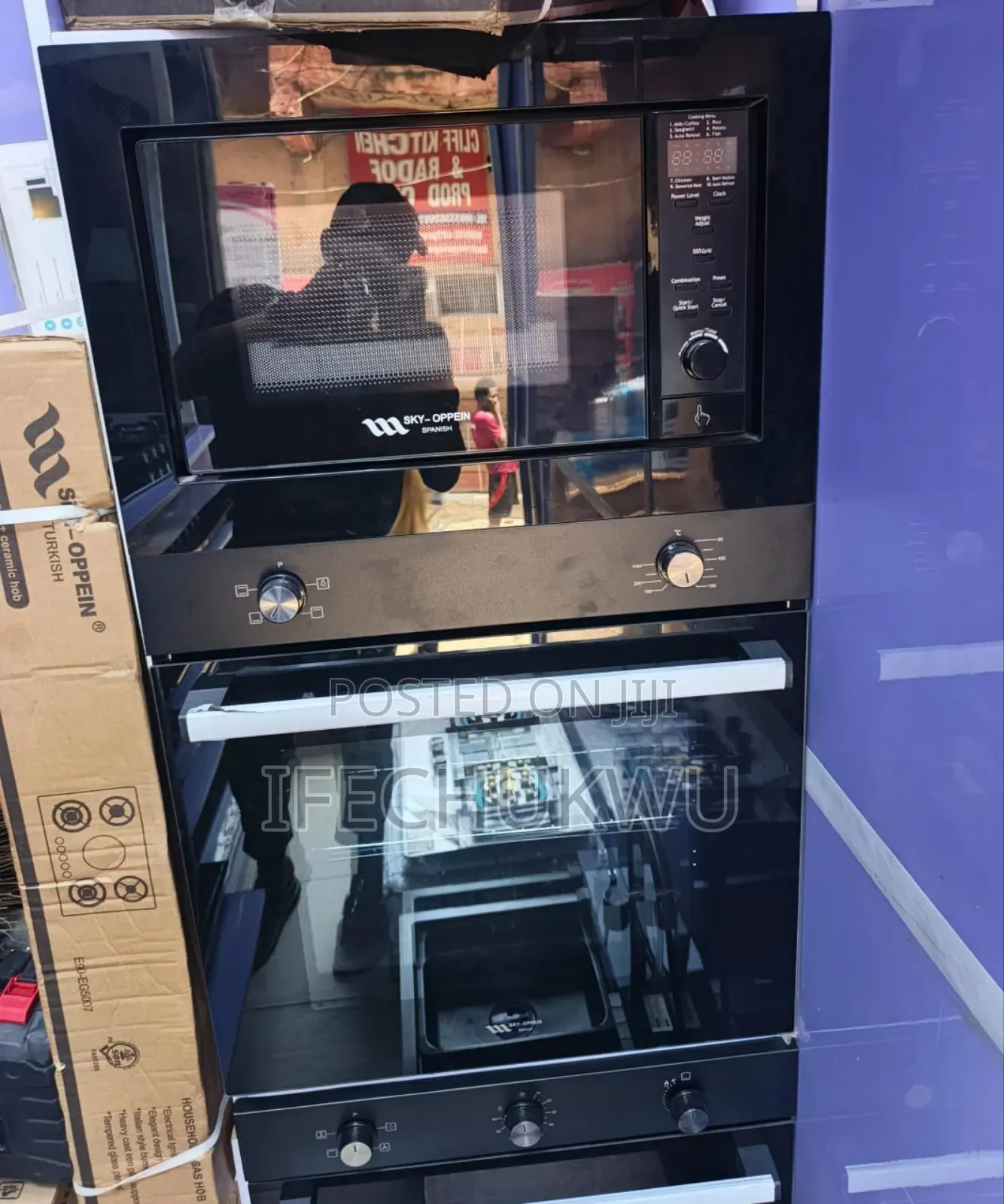Original Sky-Oppein Inbuilt Gas Electric Oven Inbuilt Microwave