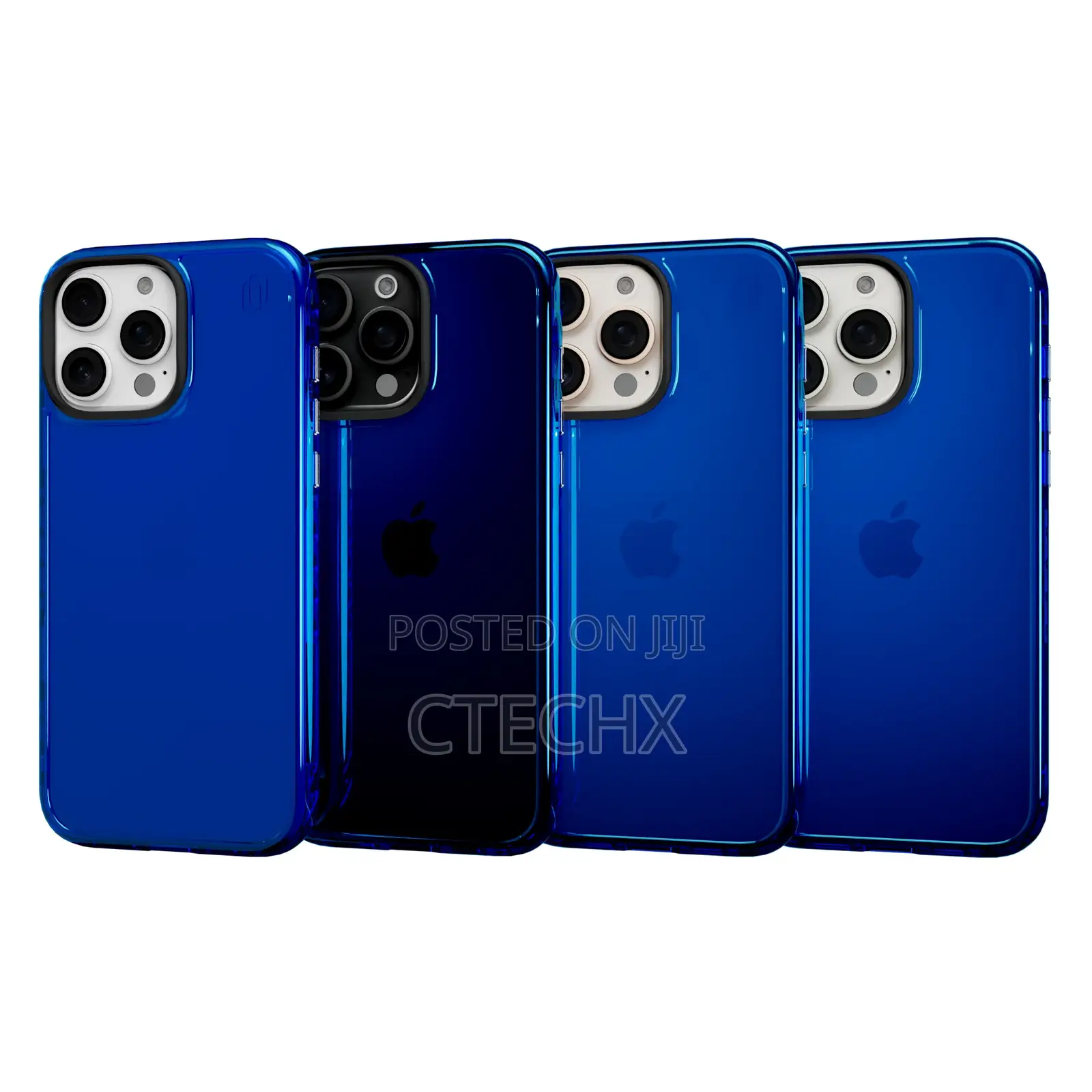 iPhone 16 Pro Case Borderless Slim (Bare Metal Feel) [Ultra Thin Blue