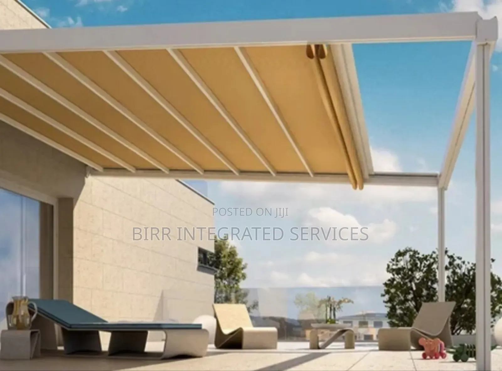 Retractable, Remote Control Roofing For Swimming Pool, Bars