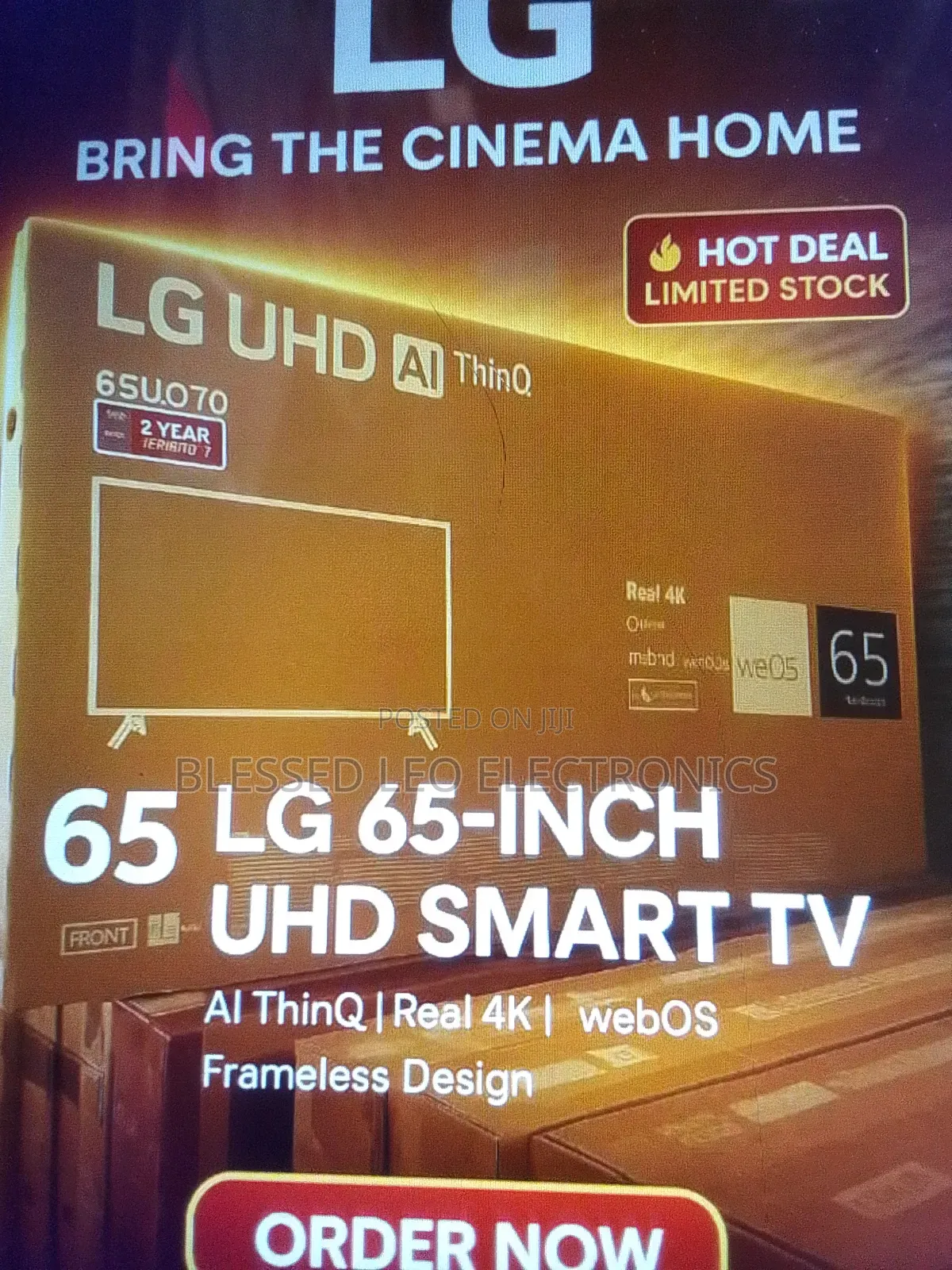 65 Inches Smart Tv With True Cinema Experience Gameplay Mode