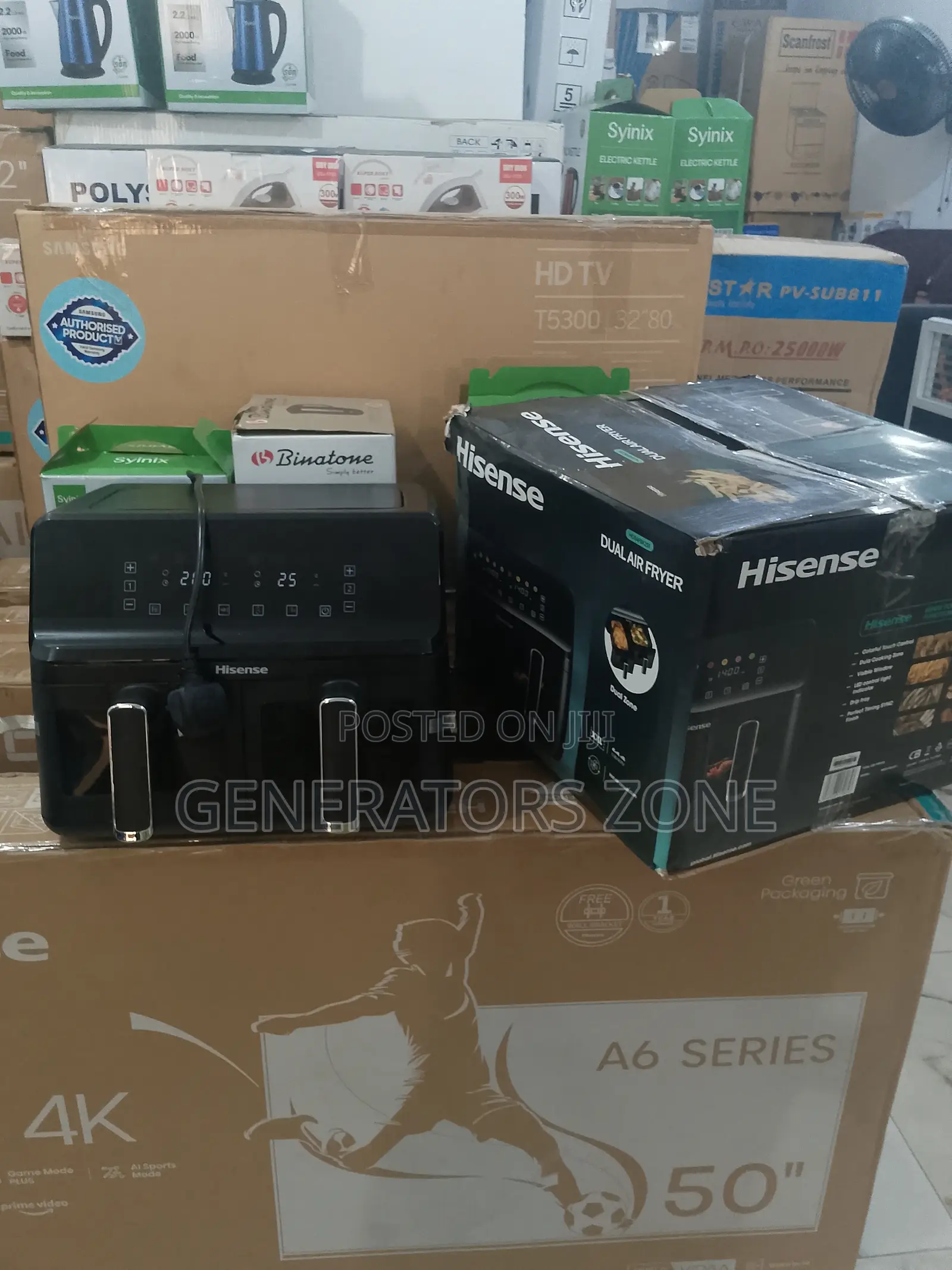 Hisense Air Fryer H08afbk2s1 – 8l Dual Chamber Setup