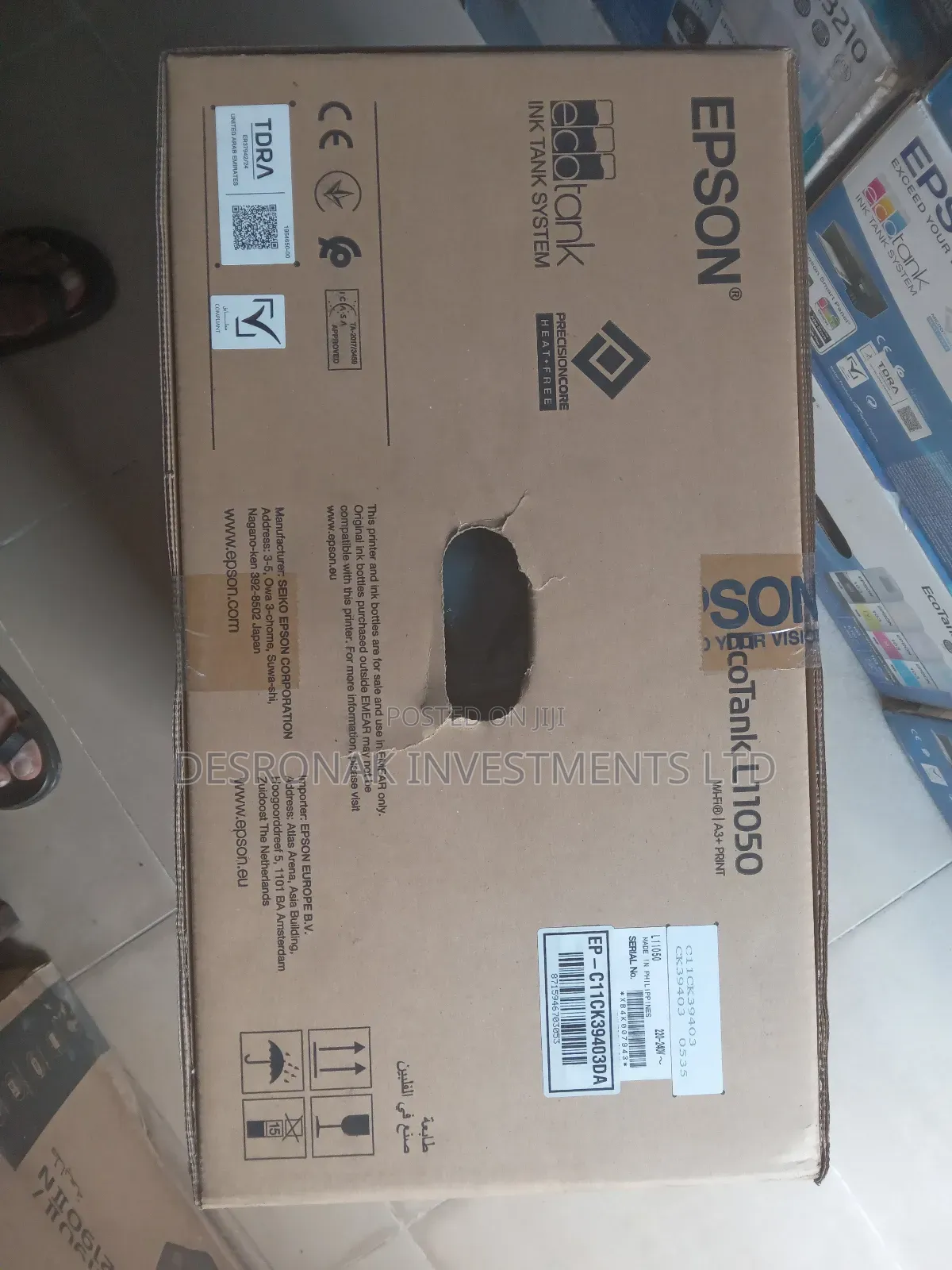 Epson L11050 (Replaced L1300) Wi-fi A3 Ecotank Printerr