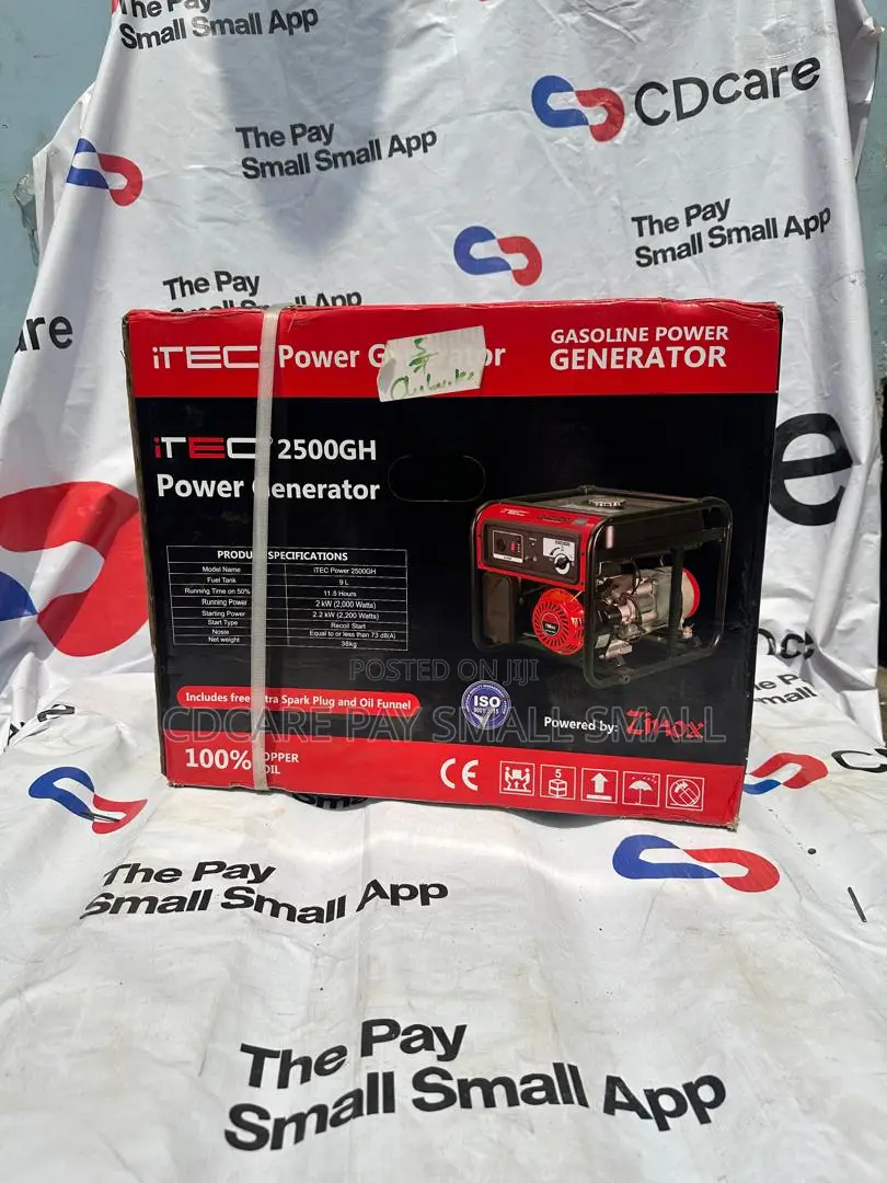 Pay Small Small Itec 2.5kva Generator On Cdcare.App