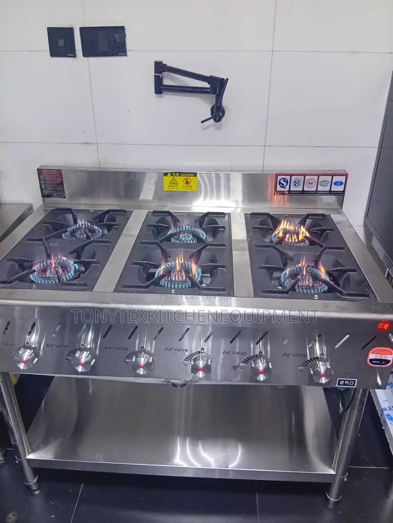 6 Burner Commercial Cooker