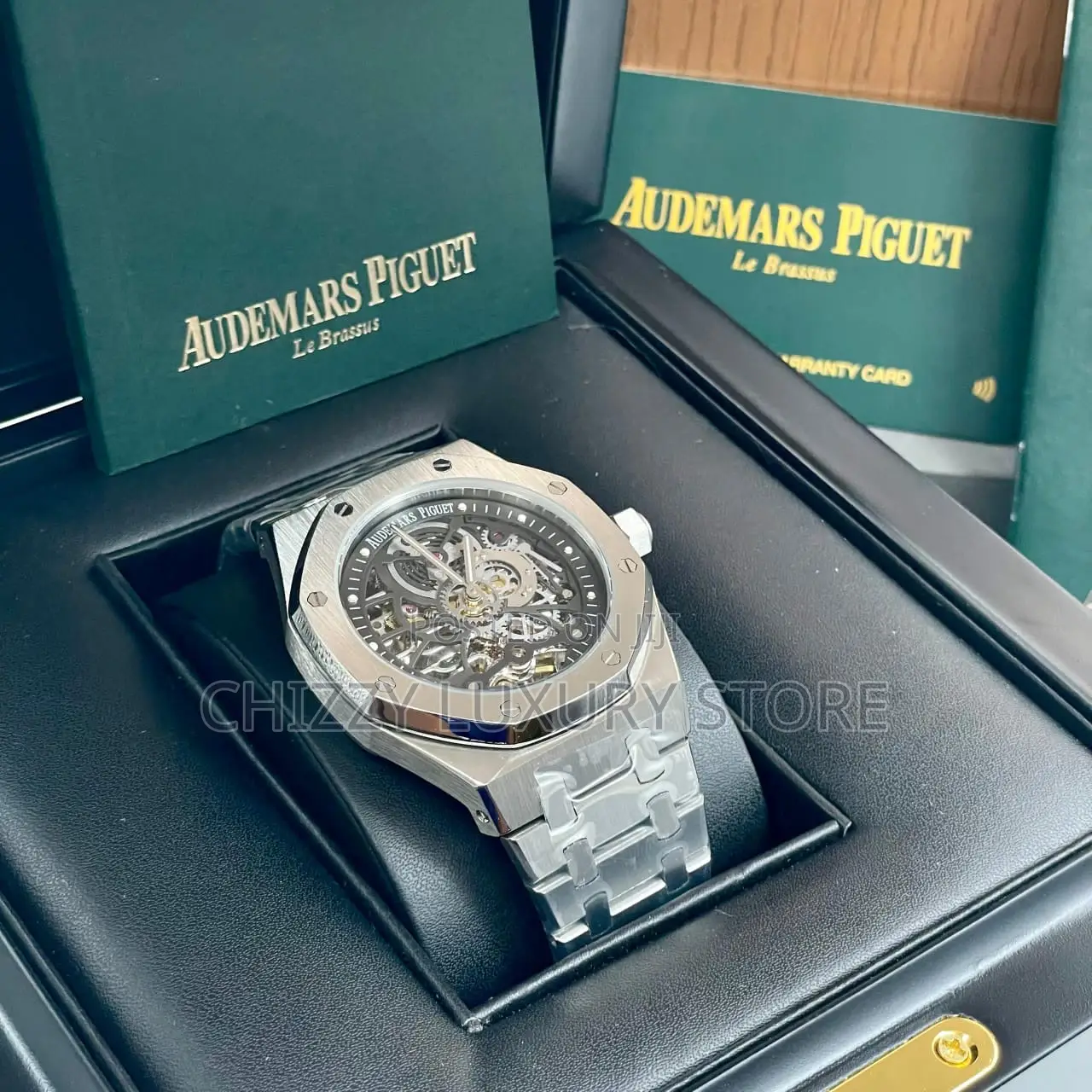 Audemars Piguet Quality Luxury Men Chronograph Chain Strap Wristwatch