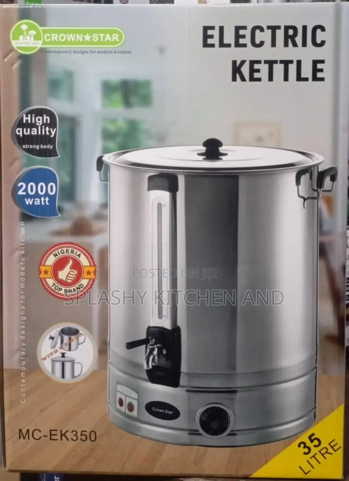 Master Chef Electric Kettle/Tea Maker/ Tea Urn -35l